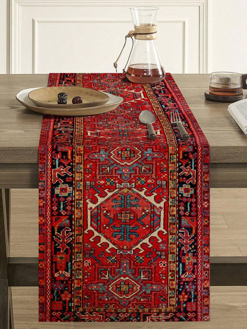 Ramadan Decoration Traditional Pattern Table Runner 90×33 cm – Ramadan Decoration for Homes & Parties - Image 1